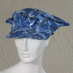 Kabuki Tri Fi with Visor, Blue Fern Print, Size Large
