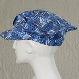 Kabuki Tri Fi with Visor, Blue Fern Print, Size Large