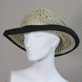 Lido, Black with Beige Mesh Crown