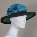 Lido, Black with Turquoise Tie Dye Crown