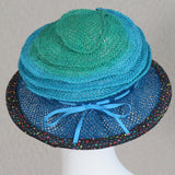 Frizbi, Turquoise Ombre, Confetti Edge