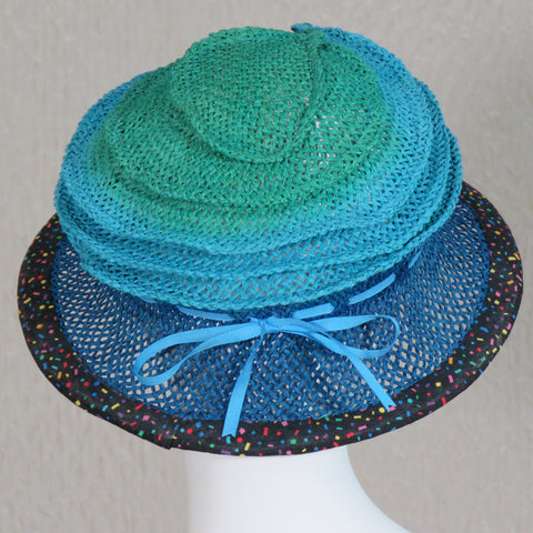 Frizbi, Turquoise Ombre, Confetti Edge