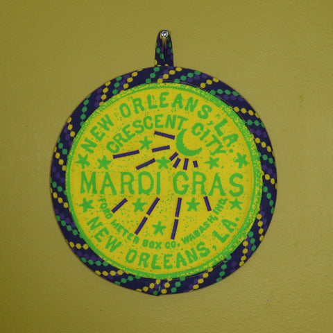 Mardi Gras Potholder (as shown)