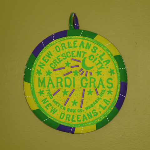 Mardi Gras Potholder (as shown)