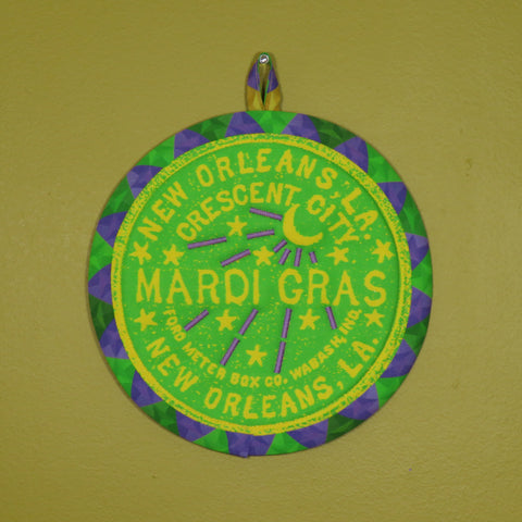 Mardi Gras Potholder (as shown)