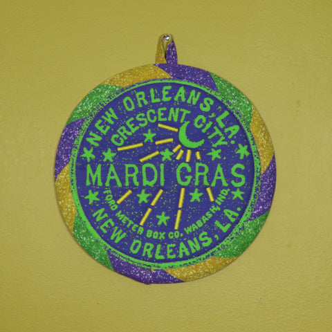 Mardi Gras Potholder (as shown)