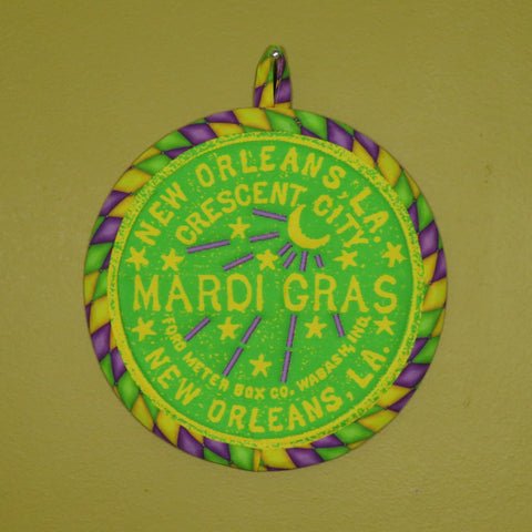 Mardi Gras Potholder (as shown)