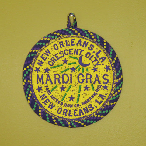 Mardi Gras Potholder (as shown)