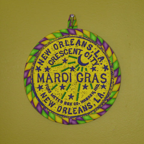 Mardi Gras Potholder (as shown)