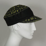 Meter Engineer Cap, Gold on Black Cotton, Size Small
