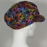Kabuki Taxi Cap, Butterfly Print, Size Large