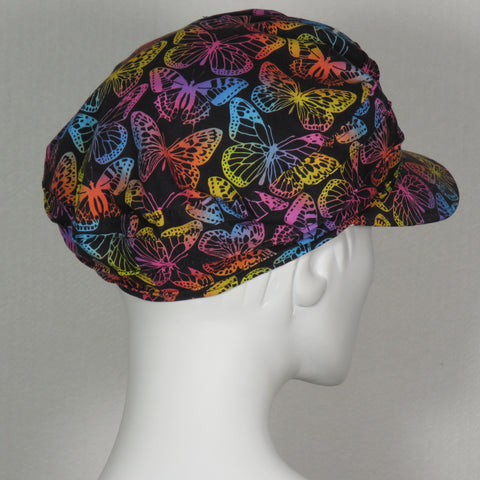 Kabuki Taxi Cap, Butterfly Print, Size Large