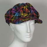 Kabuki Taxi Cap, Butterfly Print, Size Large