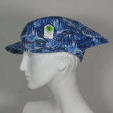Kabuki Tri Fi with Visor, Blue Fern Print, Size Small