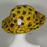 Sunbrero, Sunflower Print, Adjustable Size