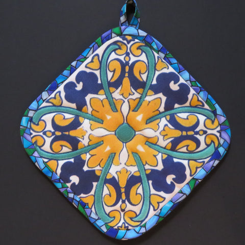Talavera Tile Print Potholder