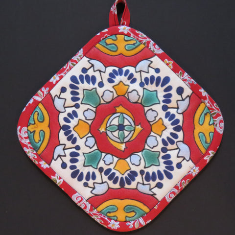 Talavera Tile Print Potholder