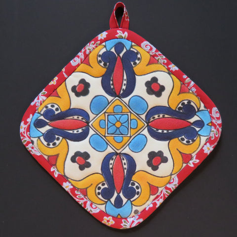 Talavera Tile Print Potholder