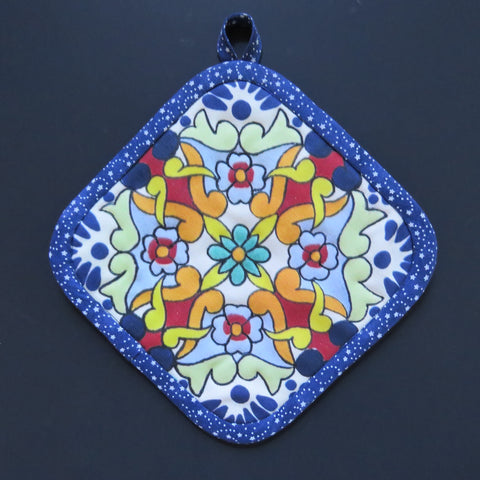 Talavera Tile Print Potholder