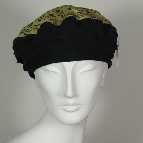 Meter Beret, Raw Silk and Cotton, Size Large