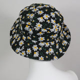 Soiree, Embroidered Flowers on Black, Size Small