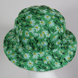 Soiree, Embroidered Flowers on Green, Size Small/Medium