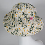 Soiree, Embroidered Flowers on Ivory, Size Medium