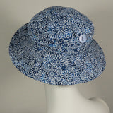 Soiree, Flowers on Blue, Size Large