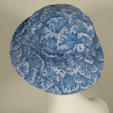 Soiree, Blue Waves on Cotton, Size Large