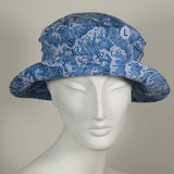 Soiree, Blue Waves on Cotton, Size Large