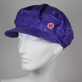 Taxi Cap, Purple Batik, Size Medium
