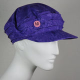 Taxi Cap, Purple Batik, Size Medium