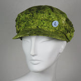 Taxi Cap, Green Batik, Size Large