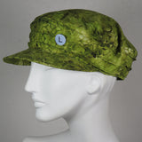 Taxi Cap, Green Batik, Size Large