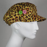 Taxi Cap, Animal Print, Size Small/Medium
