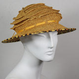 Frizbi, Gold with Leopard Print Edge