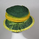 Frizbi, Green and Yellow Ombre with Edge