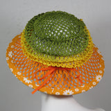 Frizbi, Green, Yellow and Orange Ombre with Edge