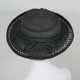 Lido, Black, Fancy Weave Brim