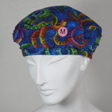 Cotton Beret, Piano Key Print, Size Medium