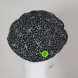 Cotton Beret, Music Note Print, Size Small