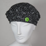 Cotton Beret, Music Note Print, Size Small