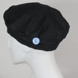 Cotton Beret, Black, Size Large