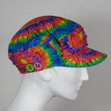 Taxi Cap, Tie Dye Print, Size Smallish Medium