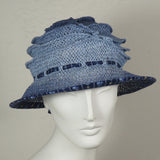 Frizbi, Denim Ombre with Fabric Edge