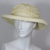 Lido, Ivory with Knotted Brim and Mesh Top