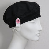 Cotton Beret, Black, Size Medium