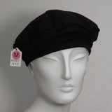 Cotton Beret, Black, Size Medium