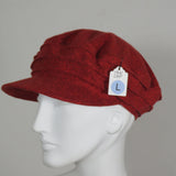 Taxi Cap, Wine Flannel, Size Large