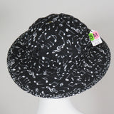 Soliel, Black with Music Notes, Size Smallish Medium